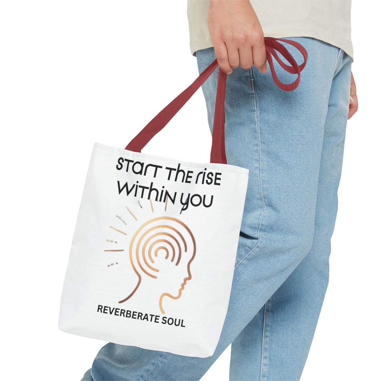 Tote Bag | Start the Rise Within You | Reverberate Soul™